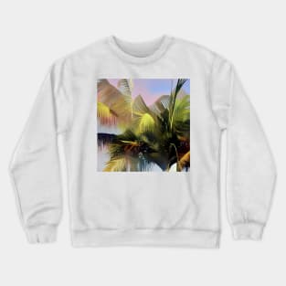 Palm Tree Abstract Crewneck Sweatshirt